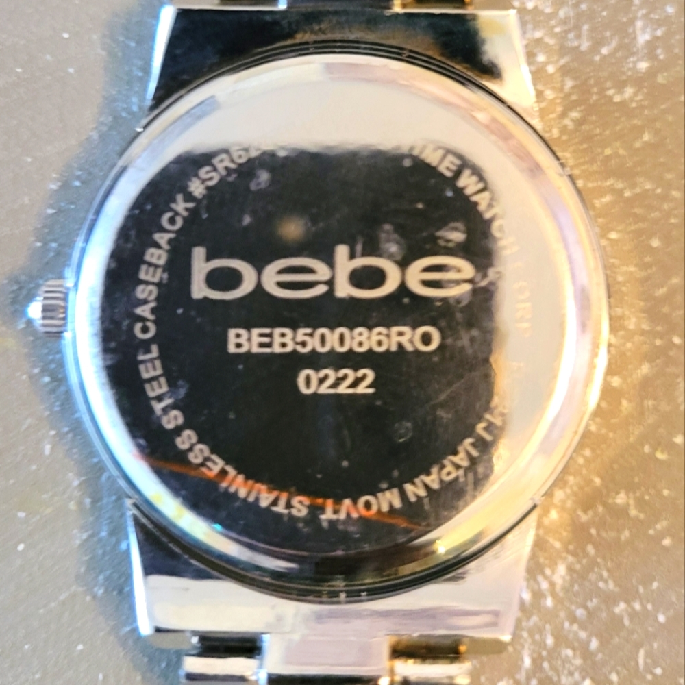 Bebe Silver Rhinestone Dial Watch - Picture 2 of 7